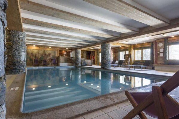 Indoor pool, a heated pool