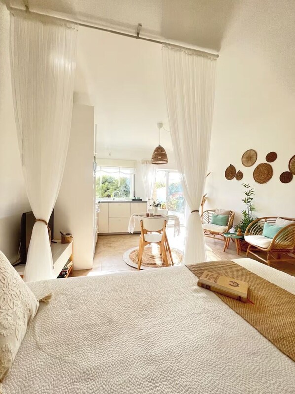 1 makuuhuone, silitysrauta/-lauta, ilmainen Wi-Fi, vuodevaatteet