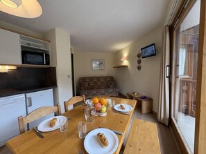 Interior - 300m from resort center, 3rd floor, view mountain, balcony, 27m², Méribel-Mottaret (Méribel - Les Allues)
