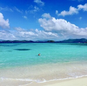 On the beach, sun-loungers, beach towels - 2 Bedroom Sapphire Beach and Marina Dream Condo (St Thomas)