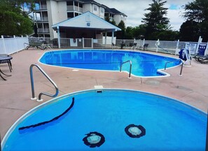 Indoor pool, outdoor pool