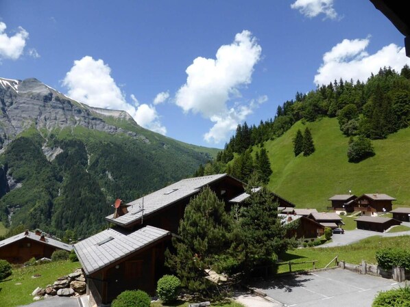 Exterior - 1st floor, view mountain, balcony, parking, tv, 56m², Les Contamines-Montjoie (Les Contamines-Montjoie)