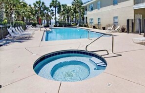 Outdoor pool, a heated pool - Boho Beach Vibes @ Caribbean Dunes,125 (Destin)