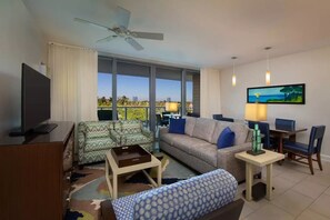 Smart TV, DVD player, foosball, table tennis - Luxury Marriott Crystal Shores Beachfront Resort 2BR 2BA Villa Full Kitchen (Marco Island)