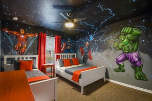 4 bedrooms, iron/ironing board, travel crib, free WiFi