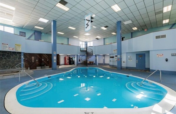 Indoor pool, a heated pool