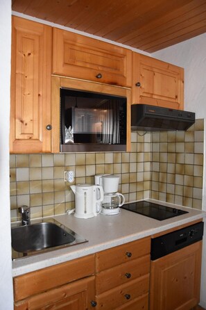 Fridge, oven, dishwasher - 50m from ski slopes, 1st floor, balcony, tv, ski locker, 27m², Pralognan-la-Vanoise (Pralognan-la-Vanoise)