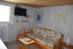 Living area - Ground floor, terrace, tv, 35m², Pralognan-la-Vanoise (Pralognan-la-Vanoise)