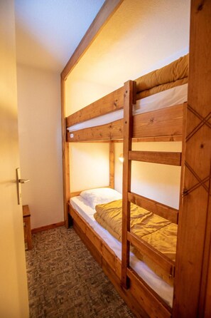 1 bedroom, bed sheets - 300m from resort center, 1st floor, balcony, parking, tv, ski locker, 35m², La Norma (La Norma)