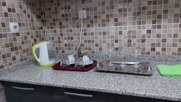 Fridge, oven, dishwasher, electric kettle