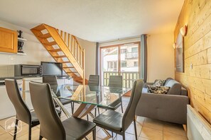 Interior - 10m from ski slopes, 1st floor, balcony, tv, ski locker, 40m², Aussois (Aussois)
