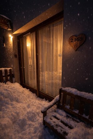 Sauna - 10m from ski slopes, Ground floor, view limited, tv, ski locker, 36m², Aussois (Aussois)