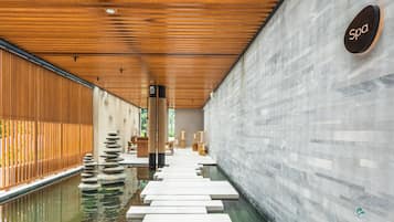 Sauna, hot tub, steam room, body treatments, body wraps, body scrubs