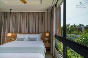 尊荣别墅, 3 间卧室 | 高档床上用品、迷你吧、笔记本电脑工作区、熨斗/熨衣板