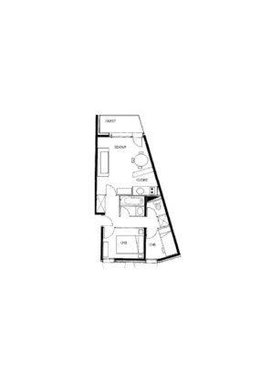 Floor plan - 5m from ski slopes, 2nd floor, terrace, tv, ski locker, 37m², Valmorel (Valmorel)