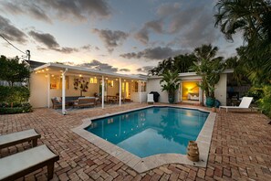 Una piscina riscaldata