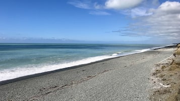 Vlak bij het strand