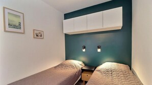 1 室のベッドルーム、WiFi、ベッドシーツ