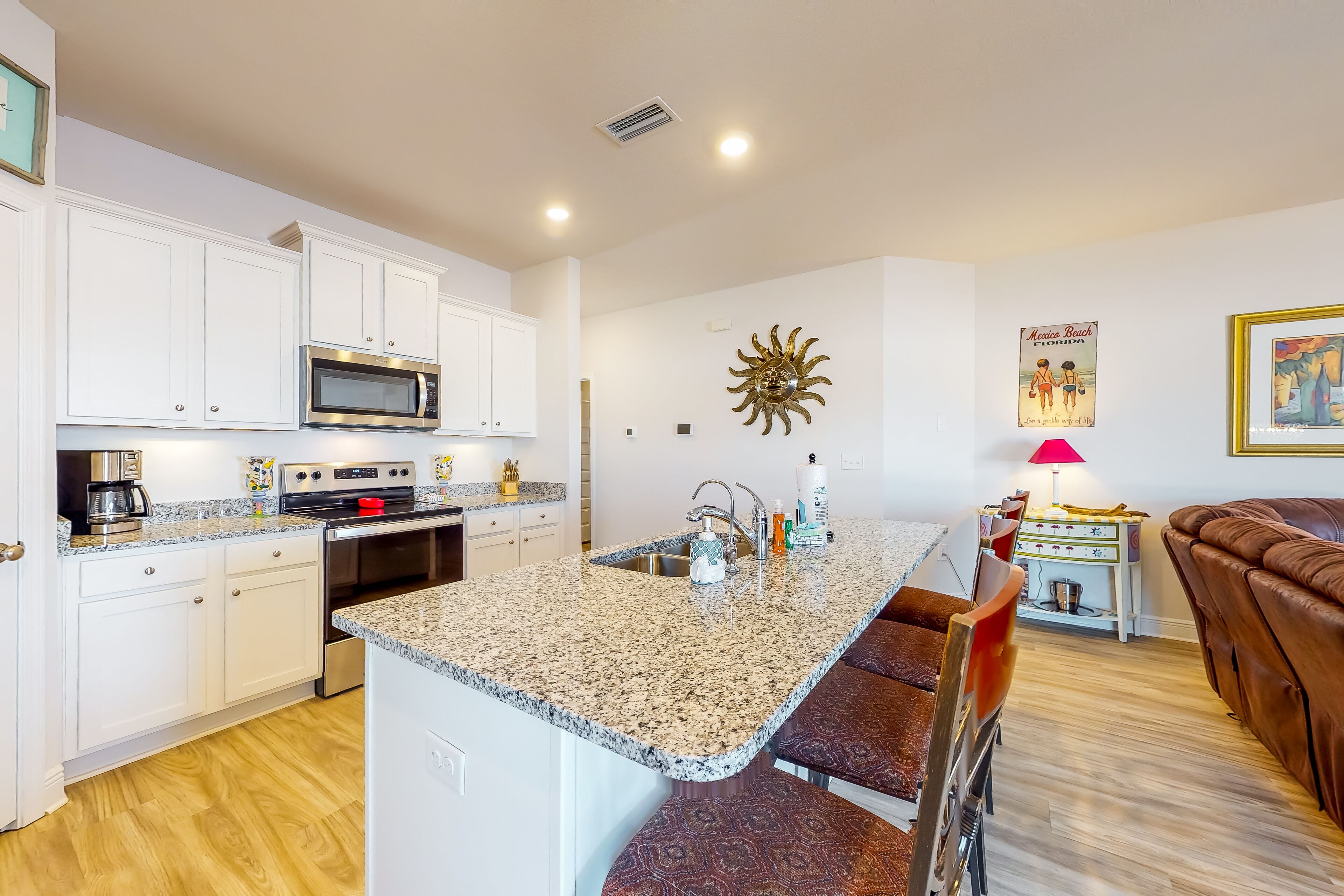 Dog-friendly home & casita with pool & beach access, fast WiFi, central AC, & W/D