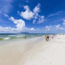 On the beach