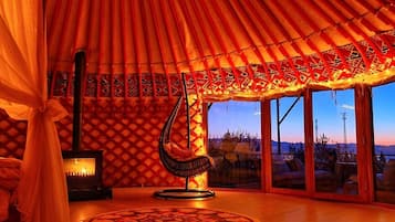 Honeymoon Tent | 1 bedroom, premium bedding, Select Comfort beds, individually decorated
