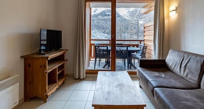 Bis 150m skipiste, 5te Etage, fitness, balkon, fernseher, schließfach für die skier, 37m², Les Orres