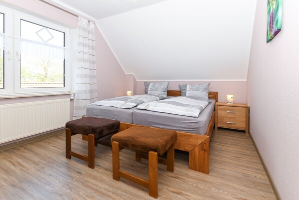 2 chambres, Wi-Fi, literie fournie