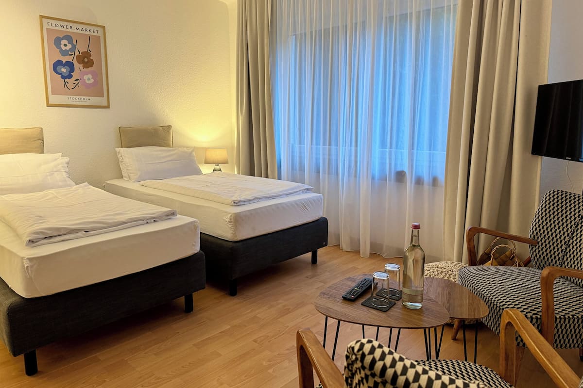 Standard Double Room | Blackout drapes, iron/ironing board, free WiFi, bed sheets
