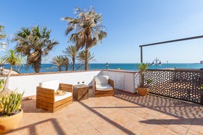 Terrace/patio - Studio Apartment "Santa Ana Beach and Fun" with Sea View, Wi-Fi & Terraces (Benalmádena)