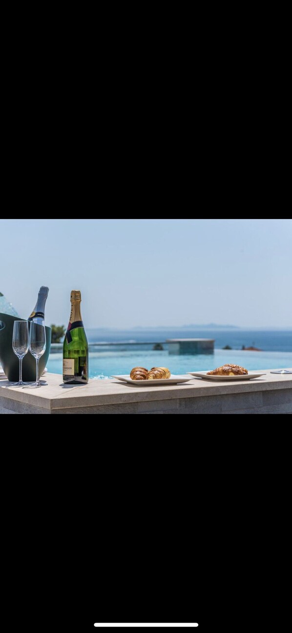 Piscine extérieure, piscine chauffée