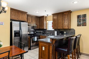 Fridge, microwave, oven, stovetop - Lantana Retreat - Spacious 3BR w/ Pool (South Padre Island)