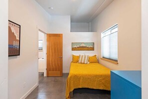 2 bedrooms, desk, iron/ironing board, travel cot