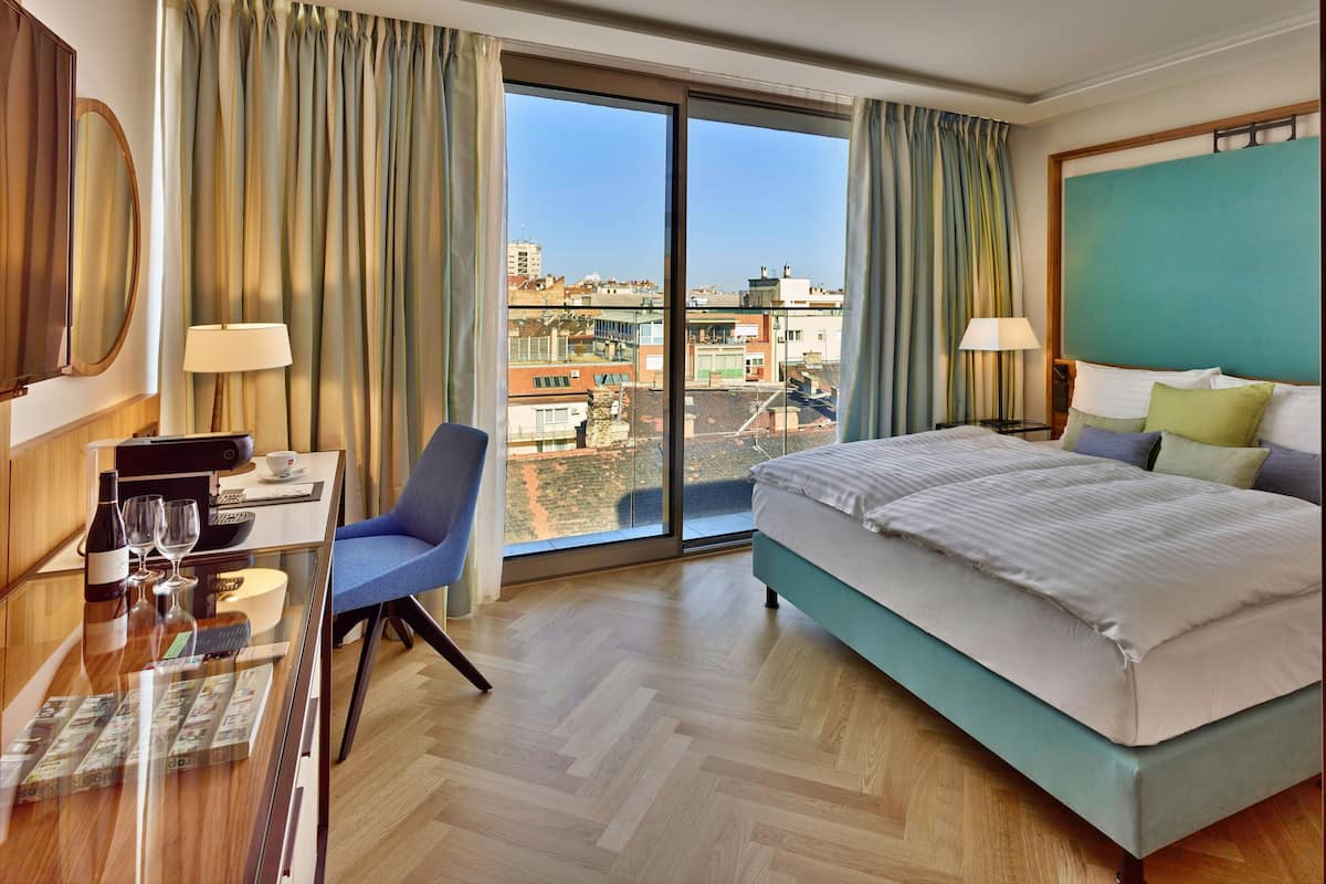 Classic Double Room, Balcony | Down duvets, minibar, in-room safe, desk