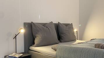 1 soverom, strykejern/-brett, wi-fi (inkludert) og sengetøy