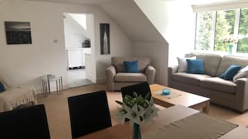 Smart TV, DVD player, foosball, table tennis