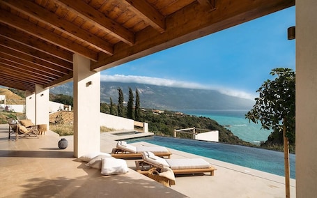 Thalassa Two Bedroom Villa with outdoor private pool and sea view | Pool | Seasonal outdoor pool. Eliamos Villas Hotel & Spa