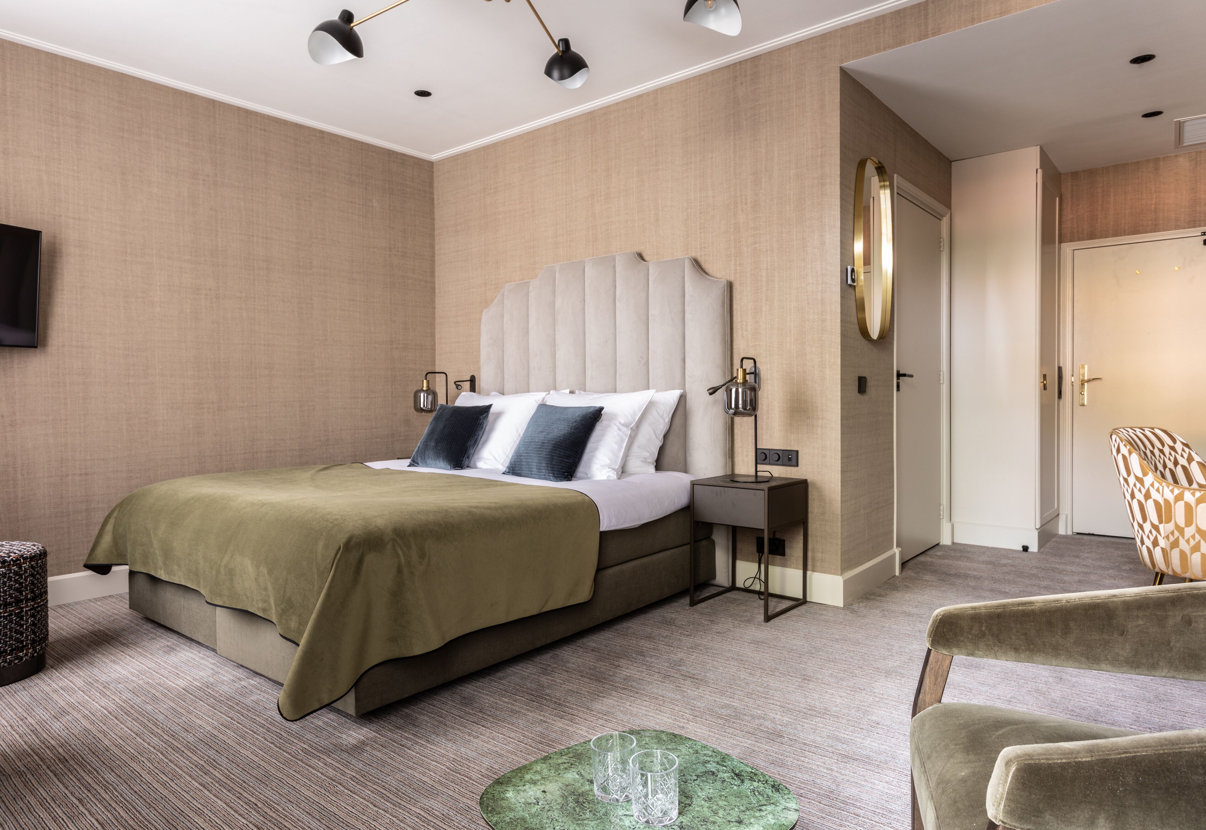 Coffres-forts dans les chambres, rideaux occultants