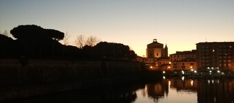 Sea in Livorno downtown