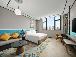 55-inch LED TV with cable channels, TV, fireplace - Hilton Garden Inn Jincheng Gushuyuan (Jincheng)