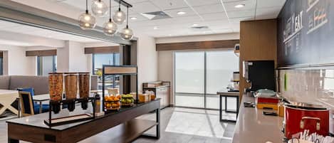 Free daily buffet breakfast