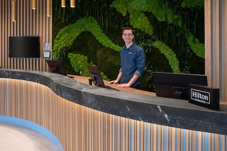 Lobby. Hampton By Hilton Riga Airport
