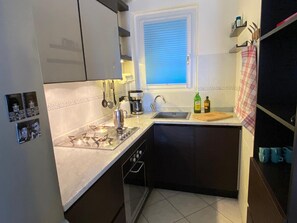 Fridge, microwave, oven, dishwasher - Doris apartment with lake view in Ghiffa (Ghiffa)