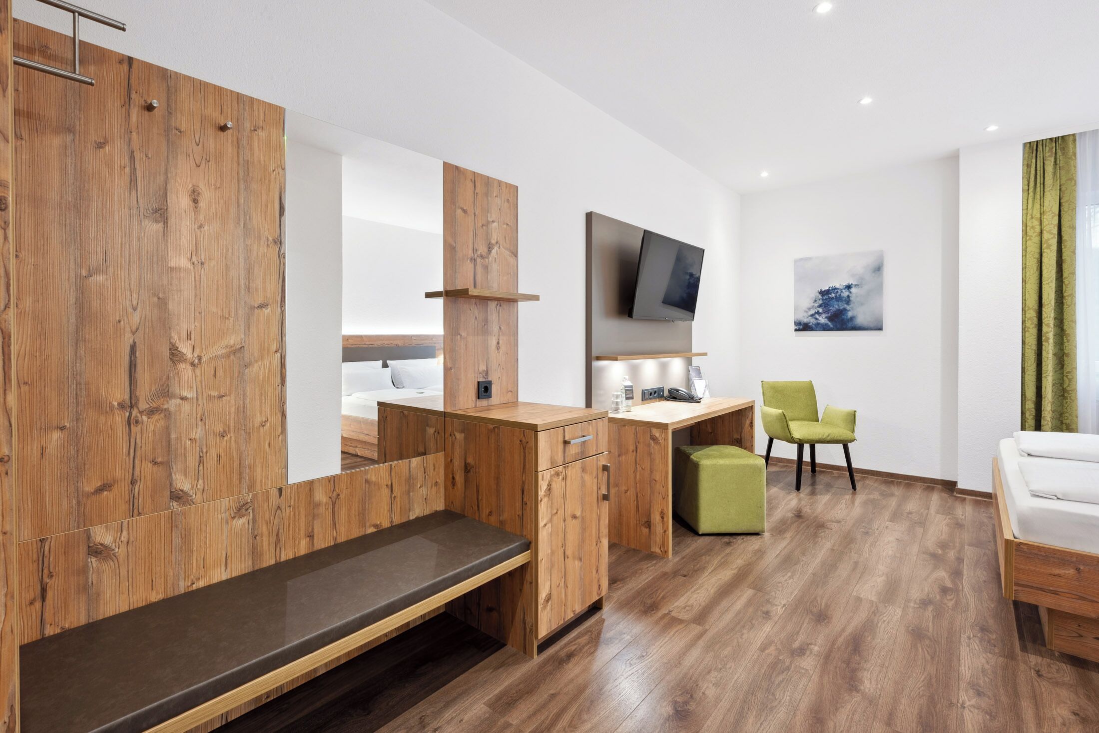 Standard Double Room, Non Smoking | In-room safe, desk, laptop workspace, blackout drapes