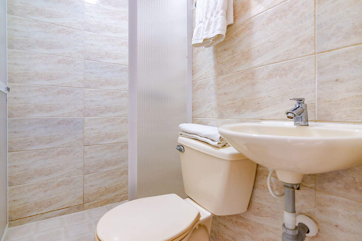 double room | bathroom | shower, designer toiletries, towels, soap