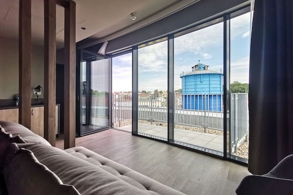 Estudio | 1 habitación, ropa de cama hipoalergénica y escritorio