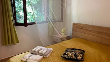 2 makuuhuonetta, vauvan matkasänky, ilmainen Wi-Fi, vuodevaatteet