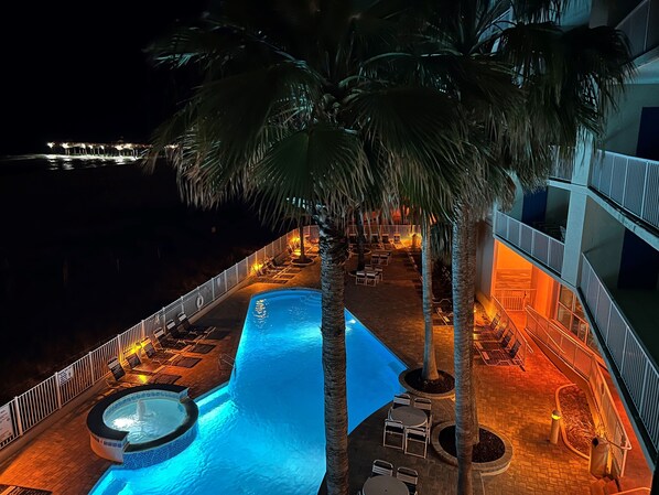 Indoor pool, a heated pool