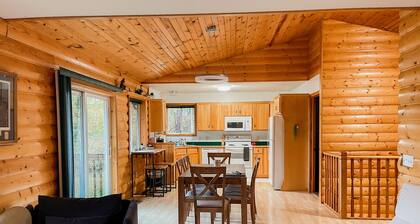 Your Home Away at the cozy Cabin lake front in Akeley MN near Nevis and Walker