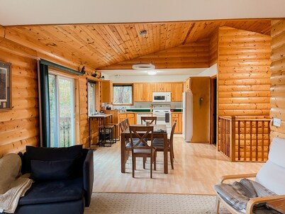 Your Home Away at the cozy Cabin lake front in Akeley MN near Nevis and Walker