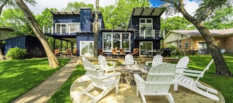 Cedar Creek Lake: Retro Lake House on Cove w/ Party Deck & Full Water View!